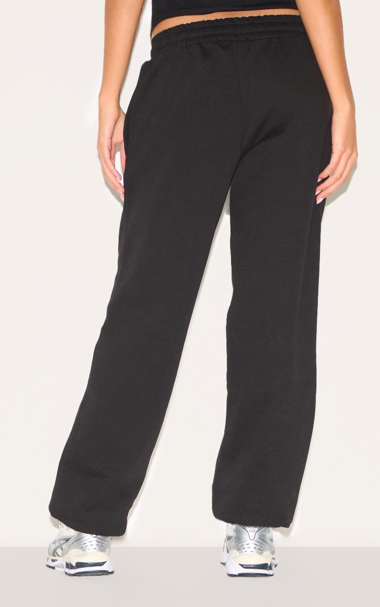 Pretty Little Thing PRETTYLITTLETHING Black Premium Studio Print Cuffed Sweatpants