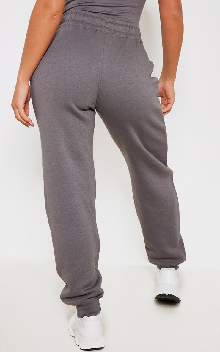 Pretty Little Thing PRETTYLITTLETHING Charcoal Cuffed High Waisted Cuffed Sweatpants