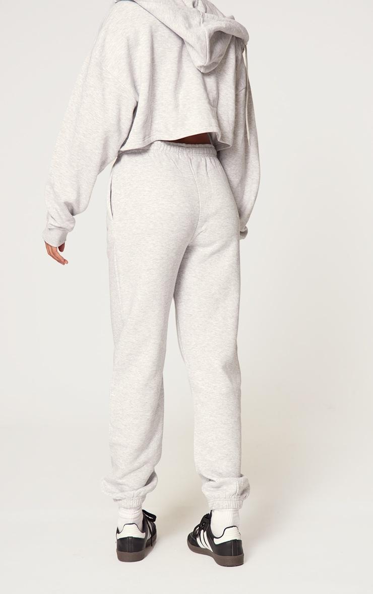 Pretty Little Thing PRETTYLITTLETHING Grey Marl Copy Right Graphic Sweatpants