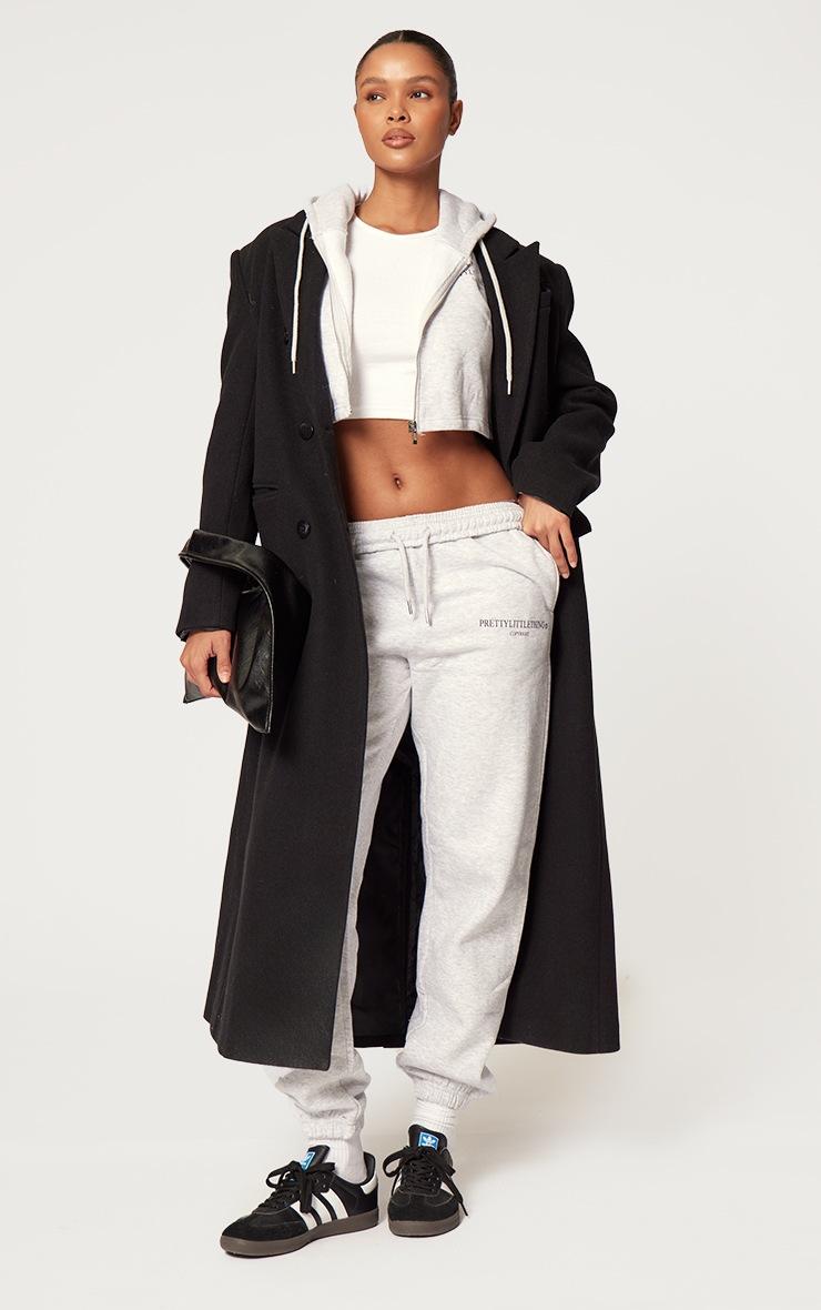 Pretty Little Thing PRETTYLITTLETHING Grey Marl Copy right Graphic Sweatpants