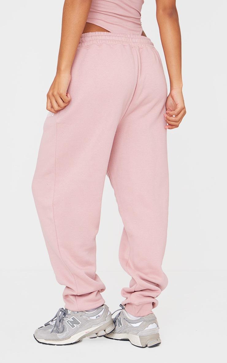Pretty Little Thing PRETTYLITTLETHING Light Pink High Waist Cuffed Sweatpants