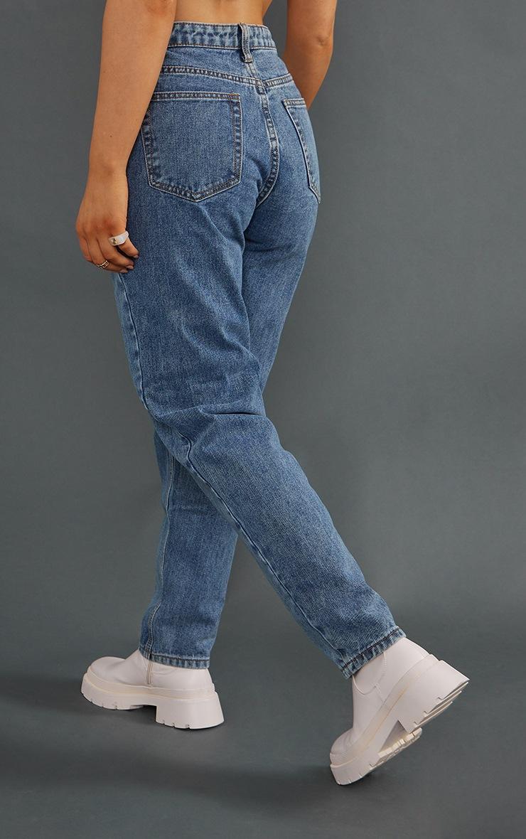 Pretty Little Thing PRETTYLITTLETHING Vintage Wash Mom Jeans