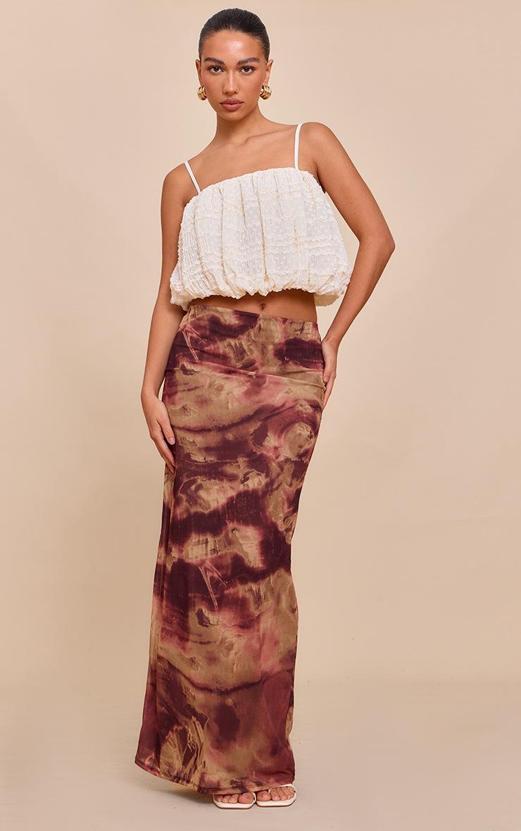 Pretty Little Thing Purple Abstract Print Maxi Skirt