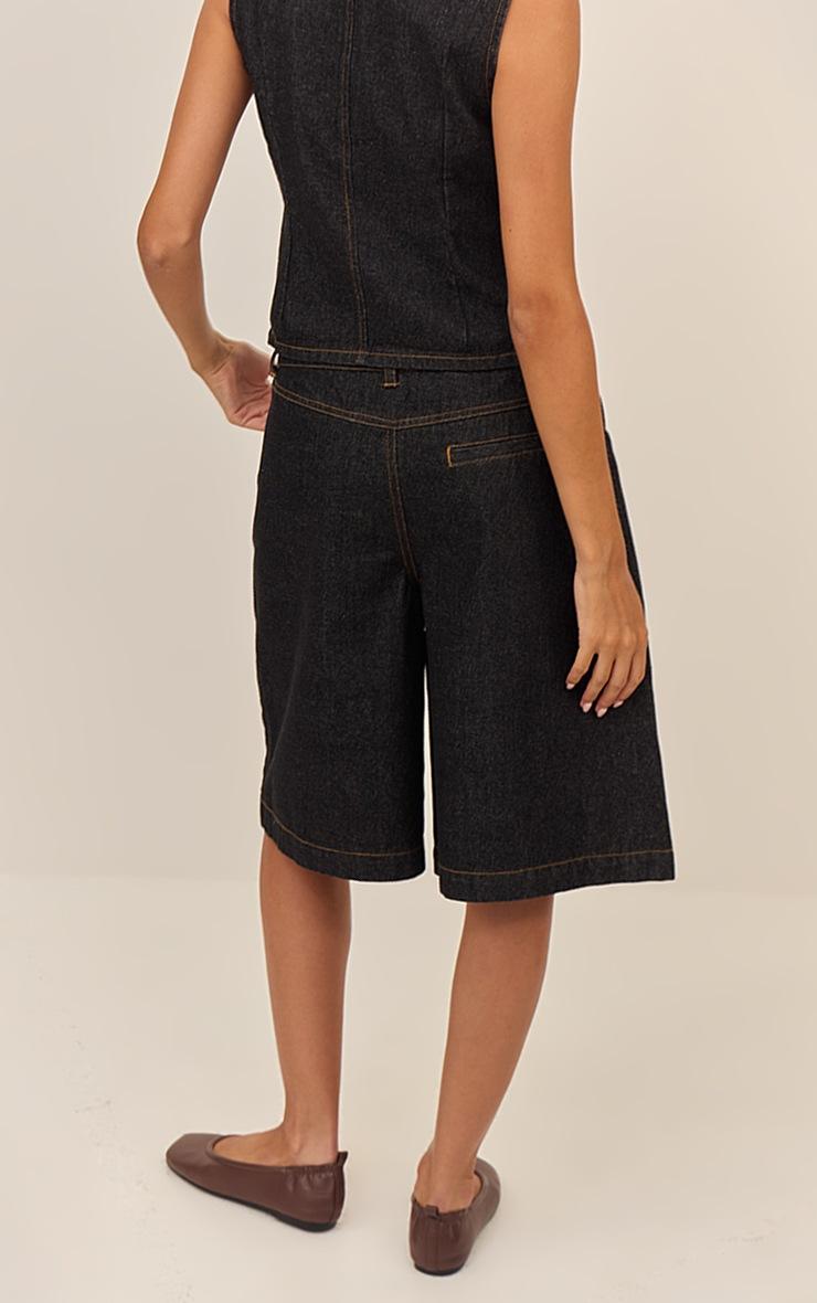Pretty Little Thing Raw Indigo Longline Denim Jorts