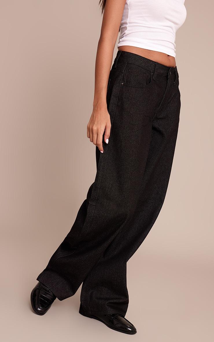 Pretty Little Thing Raw Indigo Low Rise Barrel Jeans