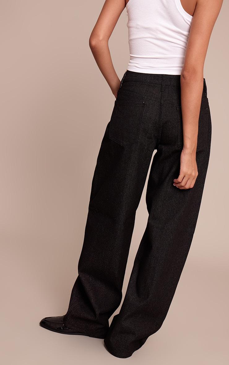 Pretty Little Thing Raw Indigo Low Rise Barrel Jeans