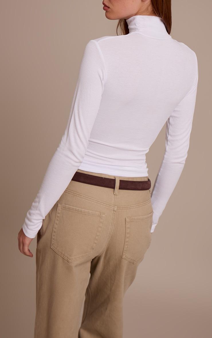 Pretty Little Thing Sand Mid Waist Straight Leg Denim Jeans