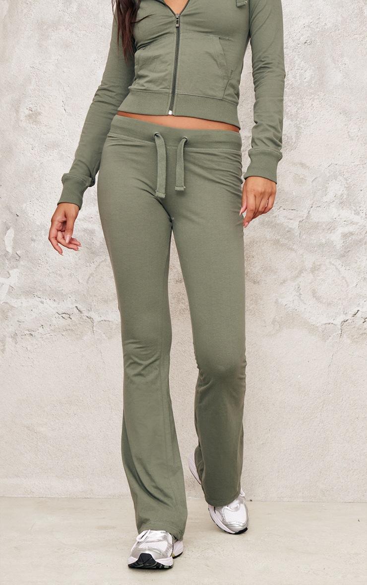 Pretty Little Thing Sea Green Low Rise Skinny Flare Pants
