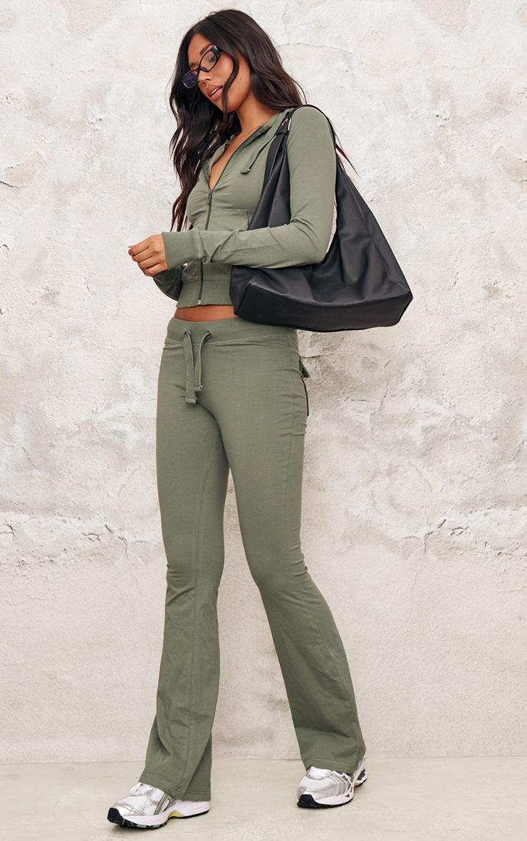 Pretty Little Thing Sea Green Low Rise Skinny Flare Pants