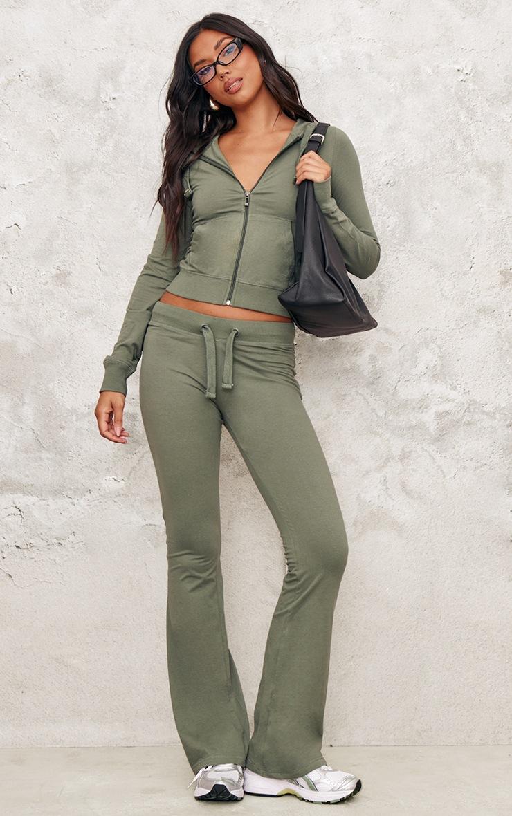 Pretty Little Thing Sea Green Zip Up Fitted Track Top