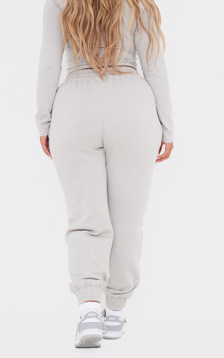 Pretty Little Thing Shape Ash Grey High Waisted Cuffed Sweatpants