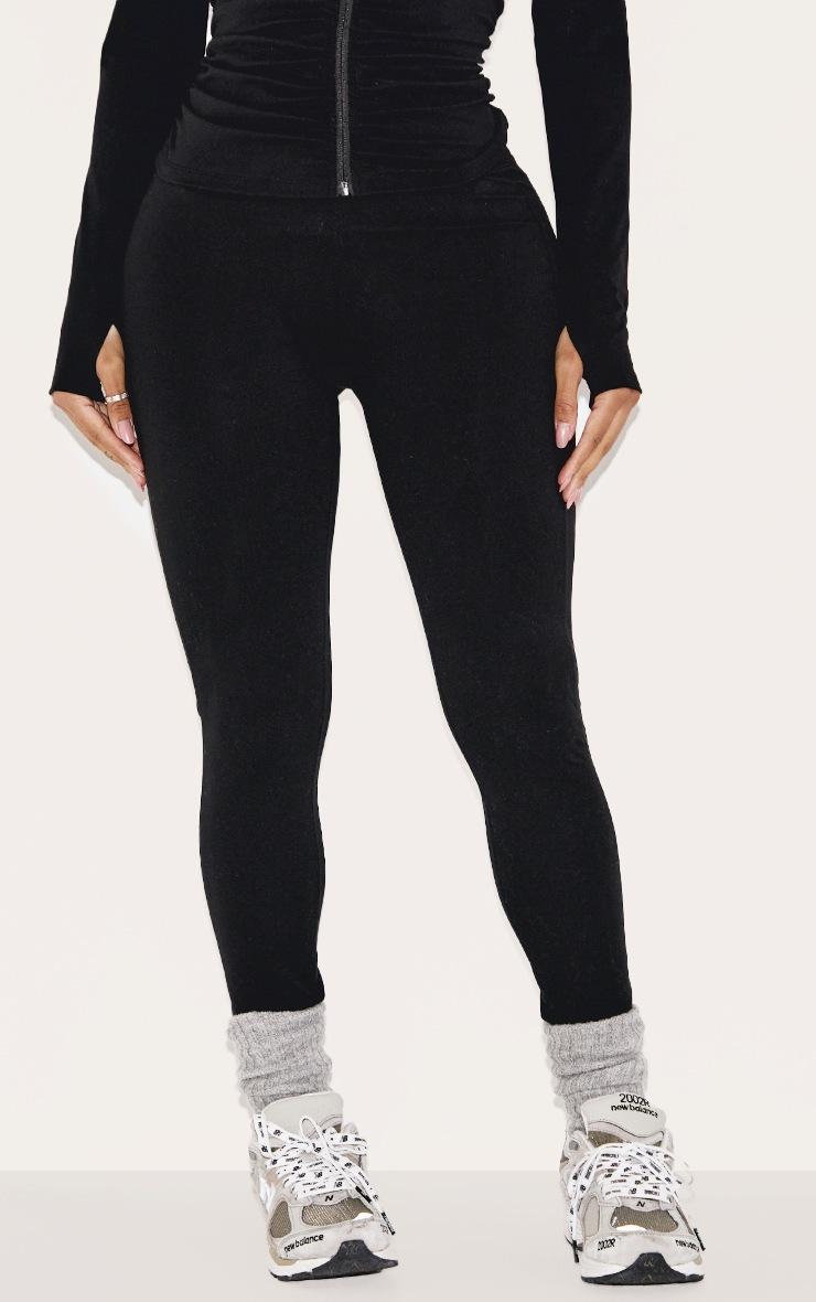 Pretty Little Thing Shape Black Active Ruched High Waisted Leggings