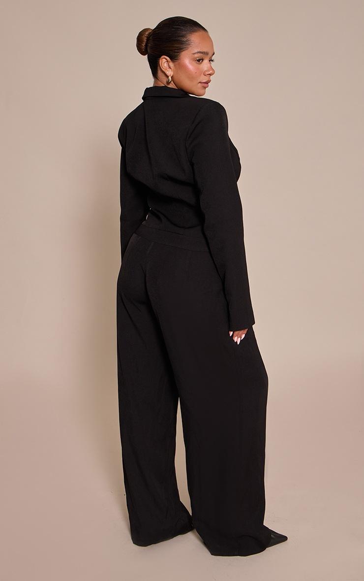Pretty Little Thing Shape Black Tailored Woven Jumpsuit