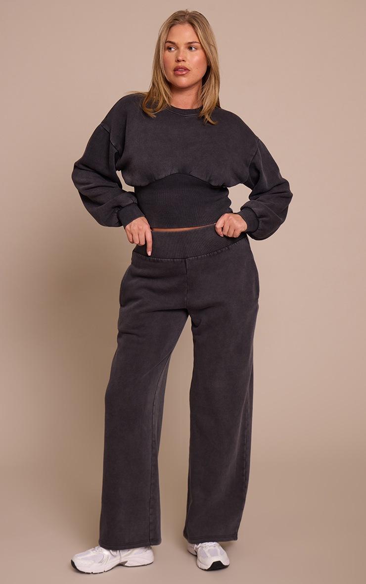 Pretty Little Thing Shape Charcoal Cinched Waist Sweatpant