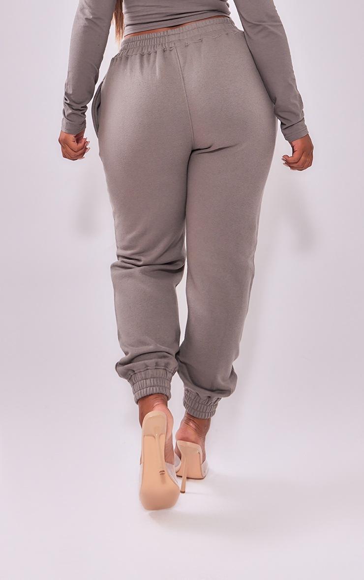 Pretty Little Thing Shape Charcoal High Waisted Cuffed Sweatpants