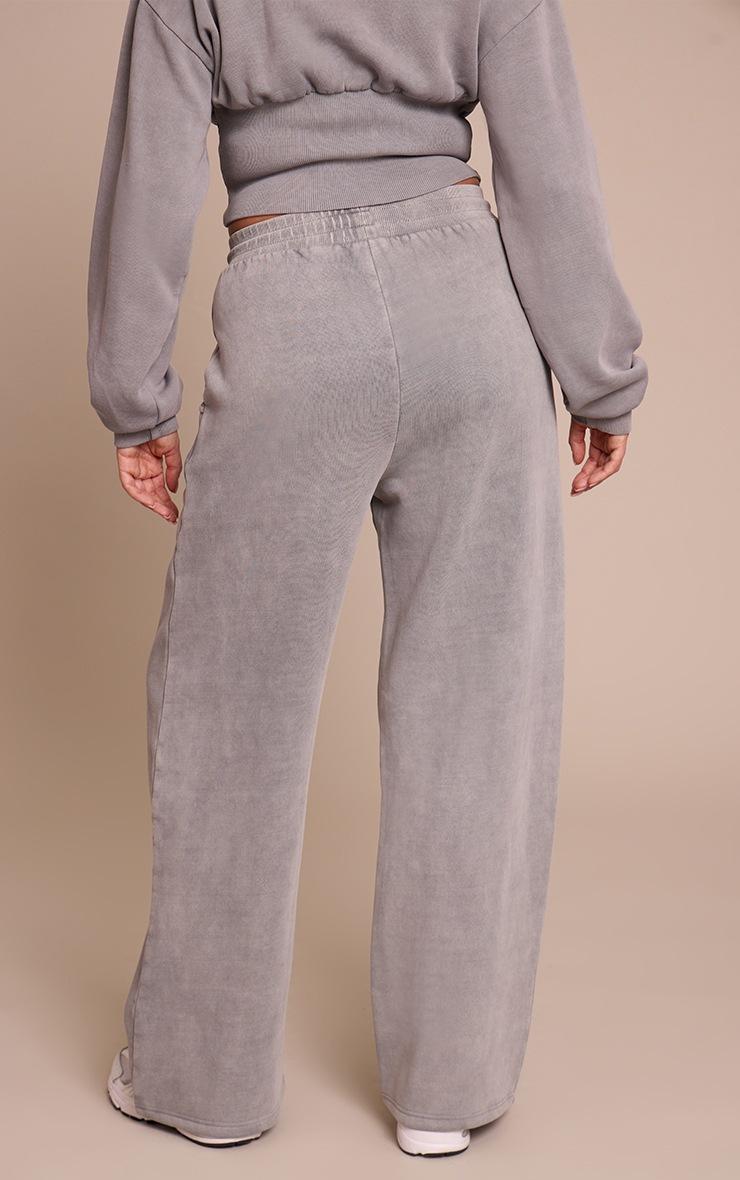 Pretty Little Thing Shape Grey Marl Tie Waist Straight Leg Sweatpants