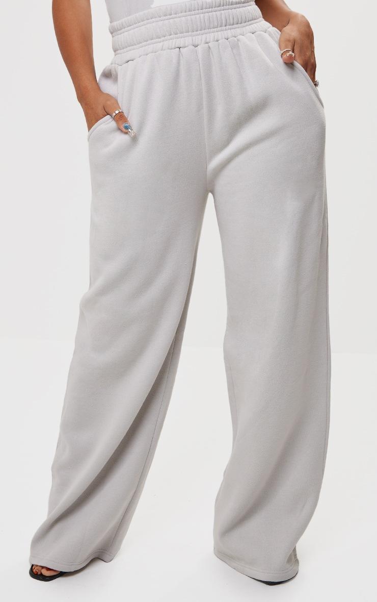 Pretty Little Thing Shape Grey Sweat High Waist Wide Leg Sweatpants