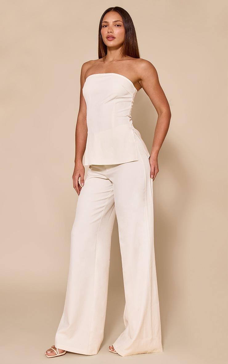 Pretty Little Thing Tall Almond Cinched Longline Bandeau Top