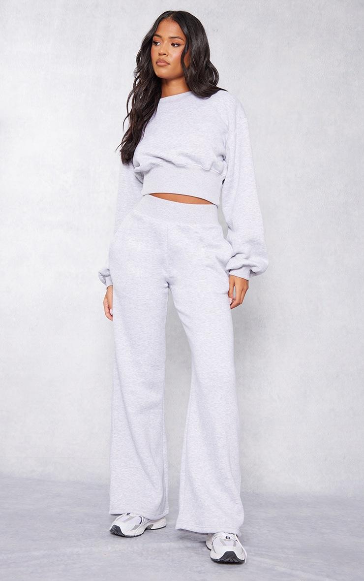 Pretty Little Thing Tall Ash Grey Cropped Sweatshirt