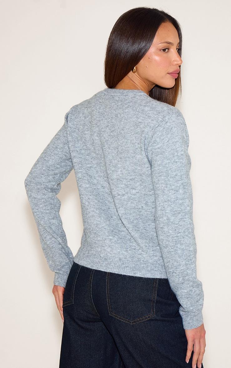 Pretty Little Thing Tall Ash Grey Knit Button Through Cardigan