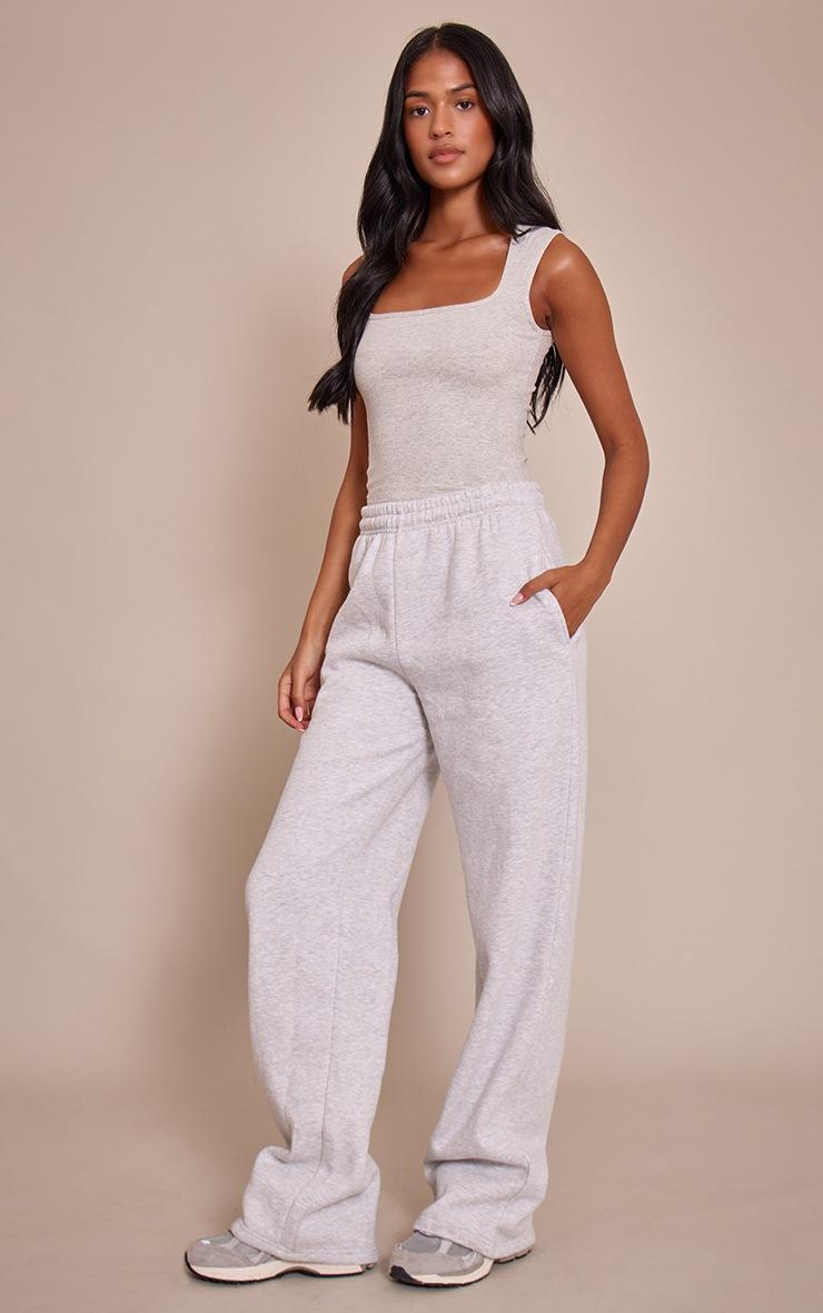 Pretty Little Thing Tall Ash Grey Straight Leg Sweat Pant