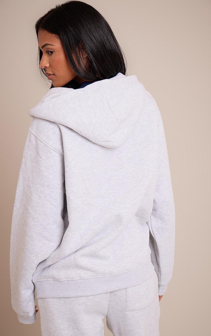Pretty Little Thing Tall Ash Grey Zip Through Hoodie
