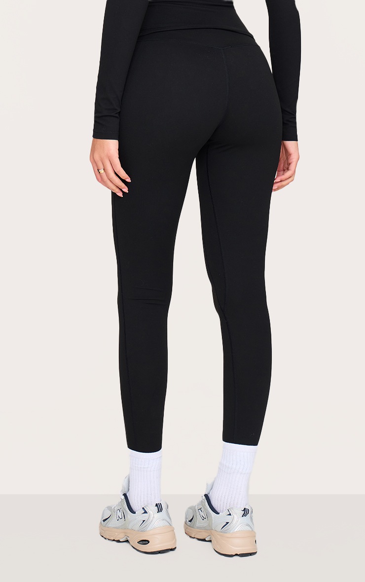 Pretty Little Thing Tall Black Snatched Sculpt High Waisted Gym Leggings