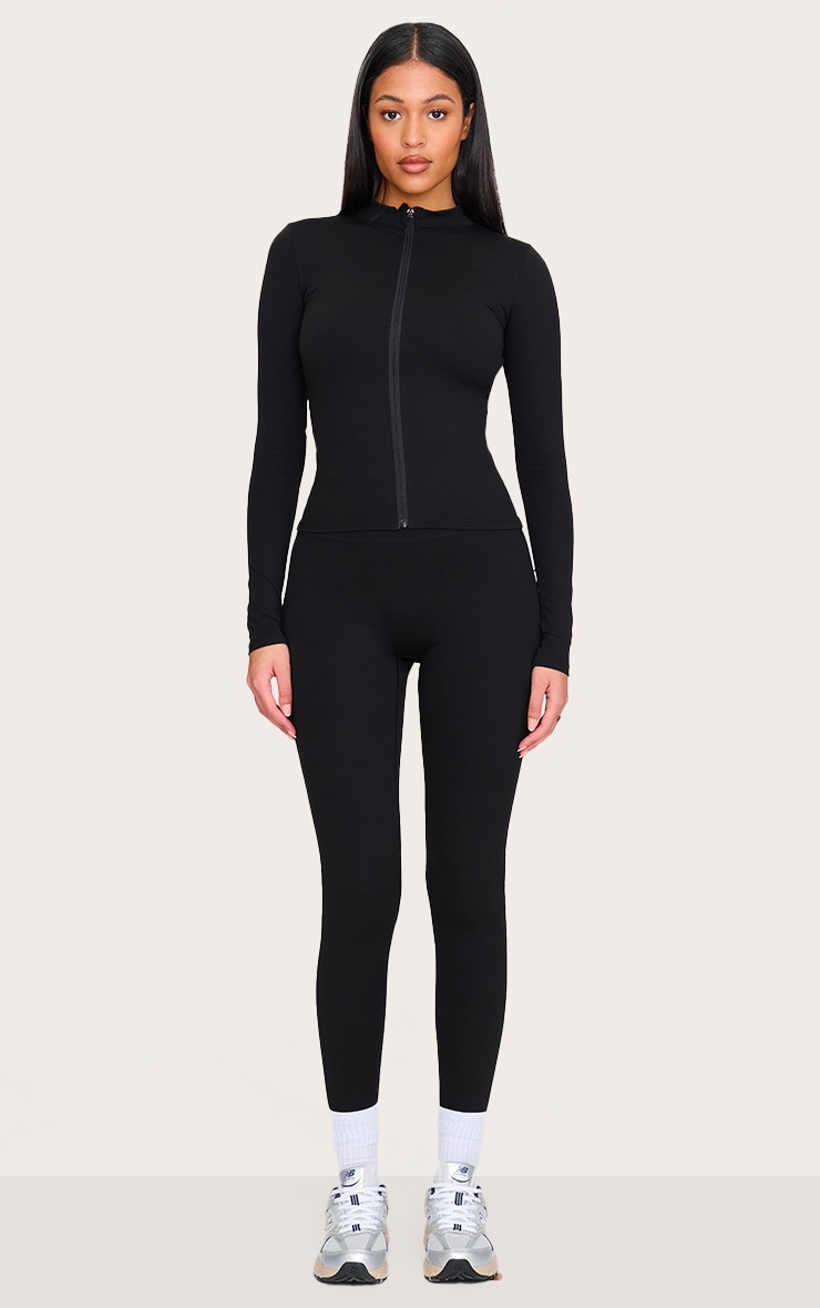 Pretty Little Thing Tall Black Snatched Sculpt High Waisted Gym Leggings