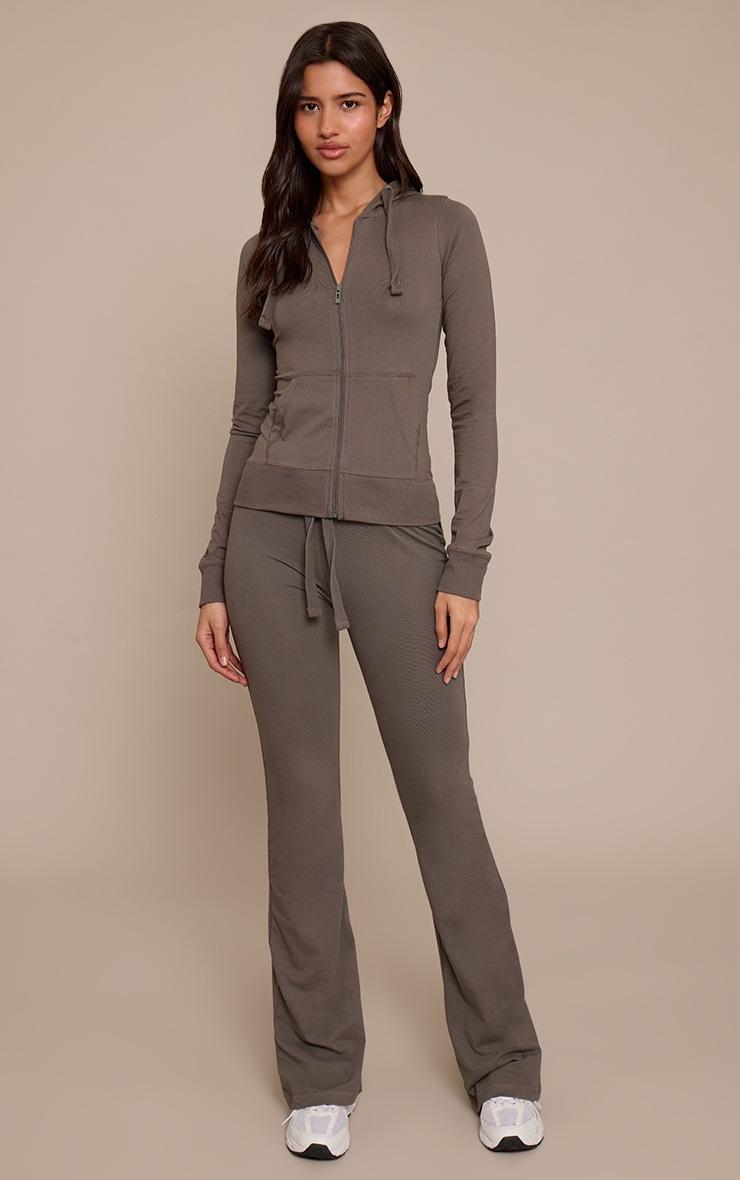 Pretty Little Thing Tall Charcoal Low Rise Skinny Flare Pants