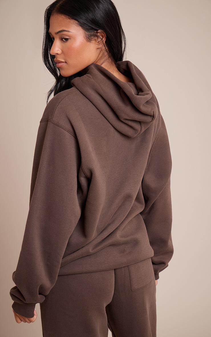 Pretty Little Thing Tall Espresso Oversized Pull Over Hoodie