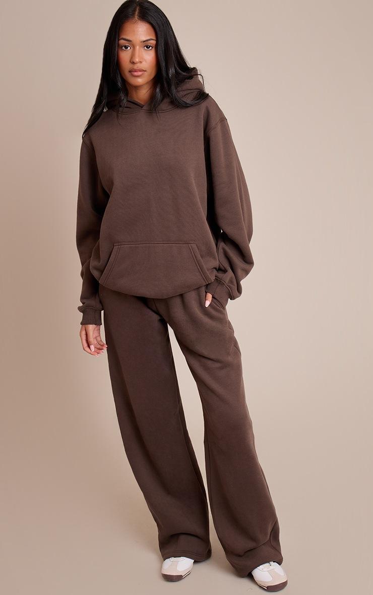 Pretty Little Thing Tall Espresso Oversized Pull Over Hoodie