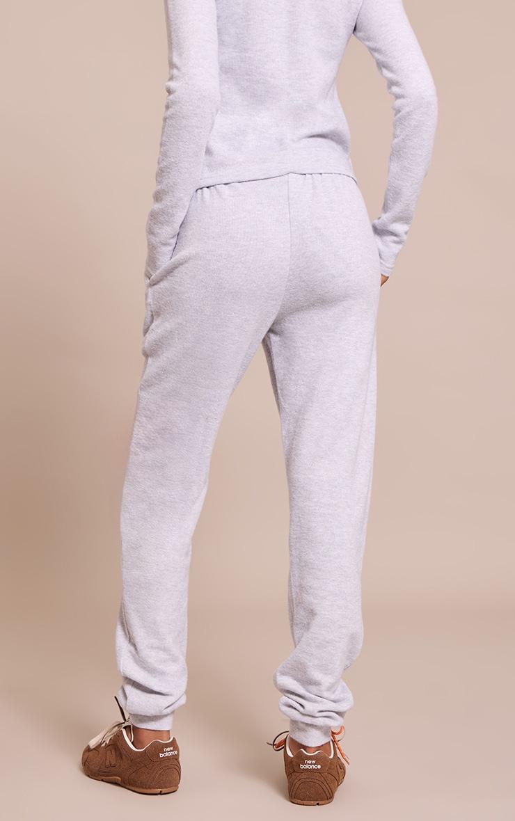 Pretty Little Thing Tall Grey Embroidered Supersoft Cuffed Sweatpants