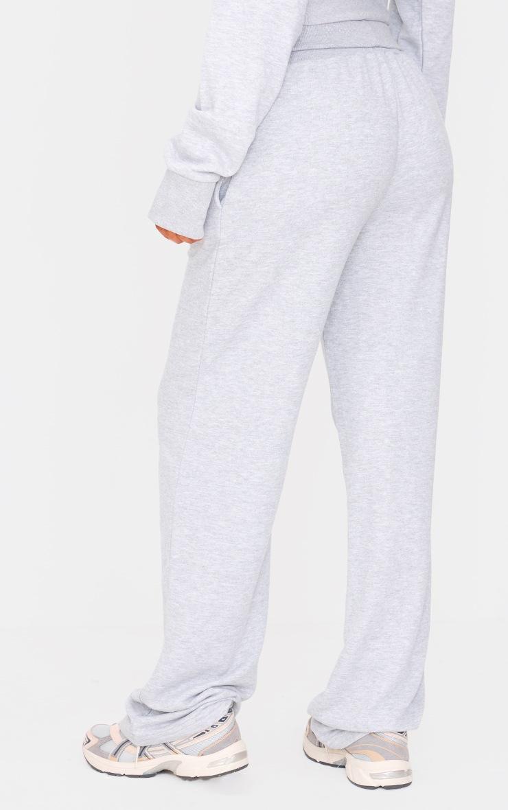 Pretty Little Thing Tall Grey Marl Fold Over Straight Leg Sweatpants