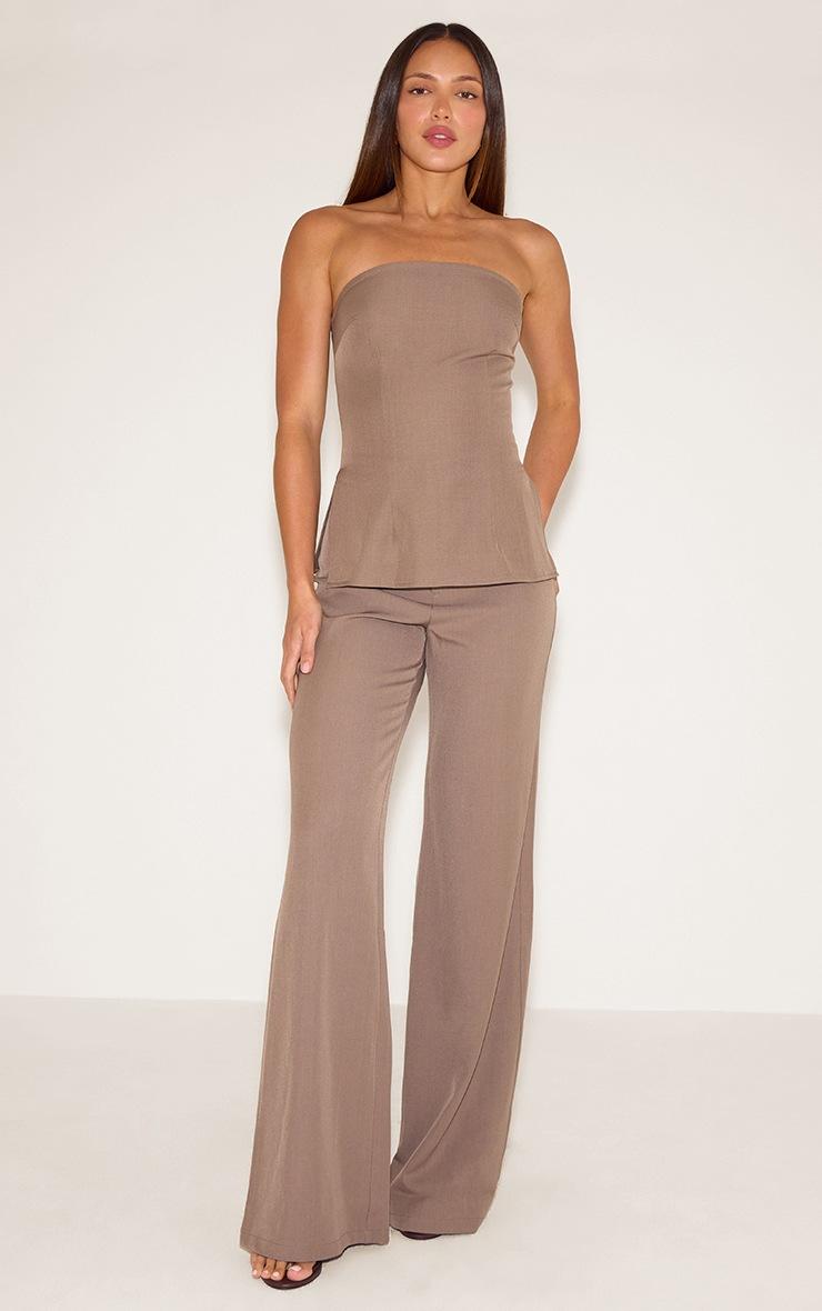 Pretty Little Thing Tall Mushroom Cinched Longline Bandeau Top