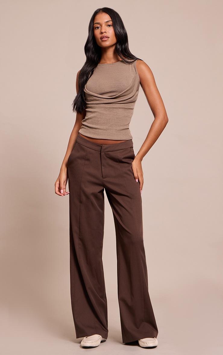 Pretty Little Thing Tall Mushroom Onion Skin Drape Vest Top