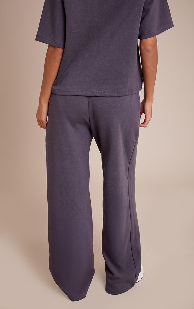 Pretty Little Thing Tall Navy Interlock Wide Leg Sweatpants