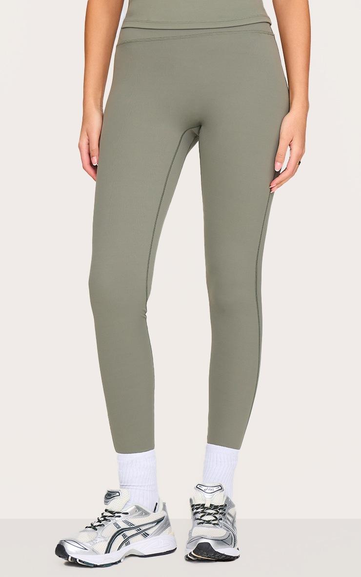 Pretty Little Thing Tall Olive Snatched Sculpt High Waisted Gym Leggings