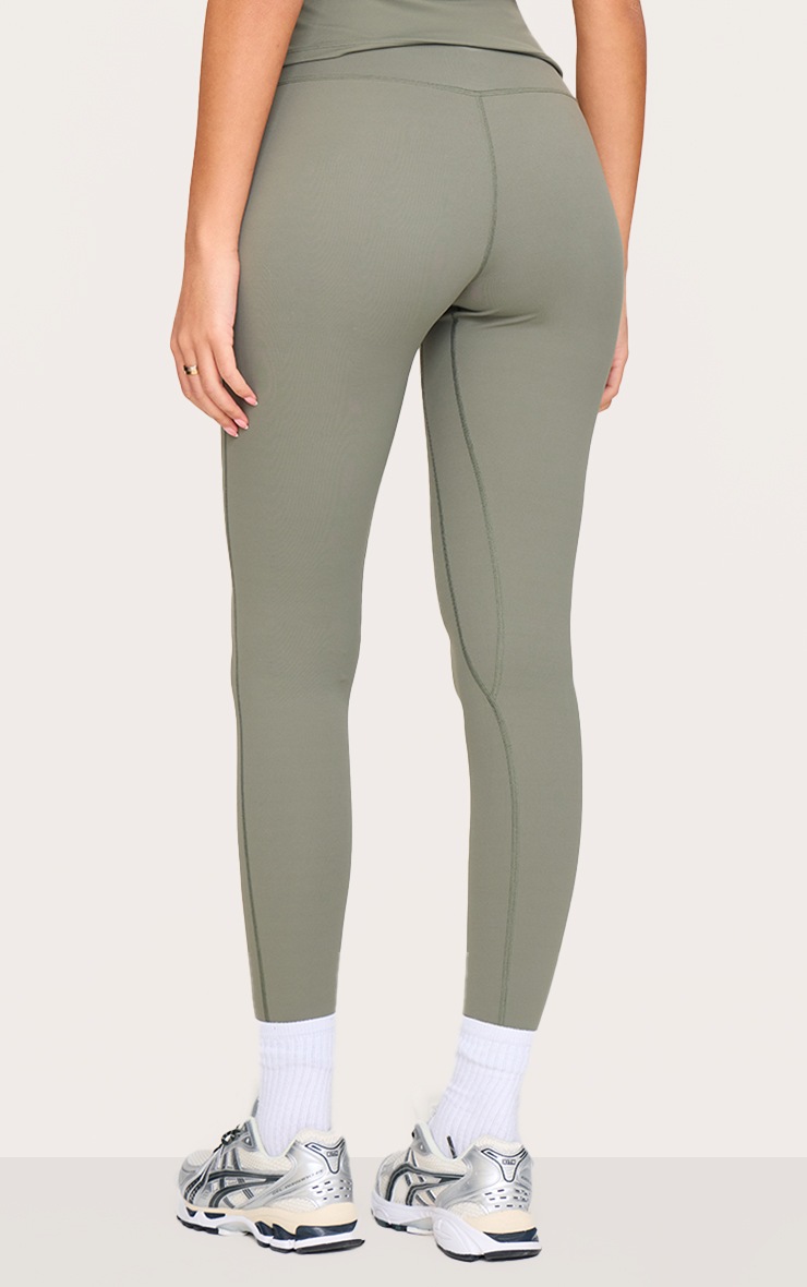 Pretty Little Thing Tall Olive Snatched Sculpt High Waisted Gym Leggings