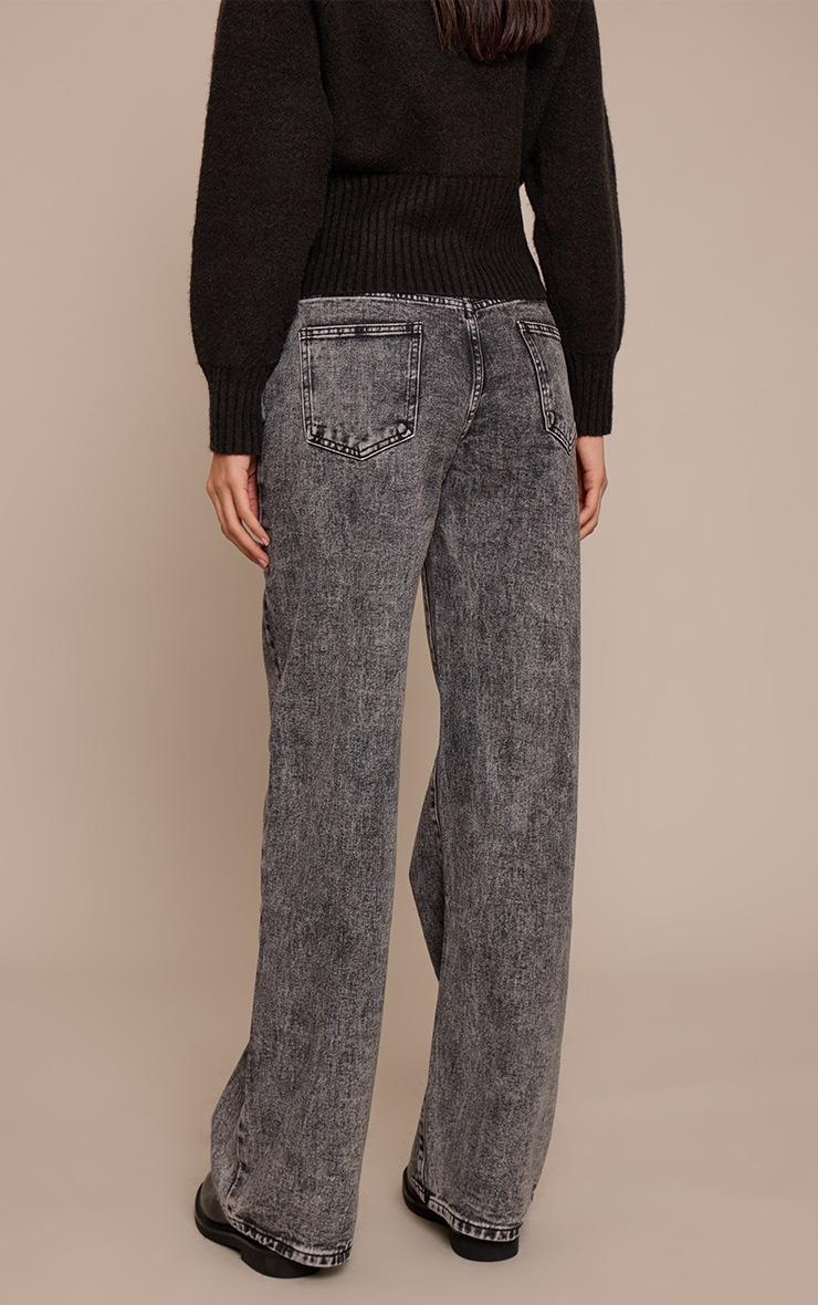 Pretty Little Thing Tall Washed Grey Low Rise Boyfriend Jeans