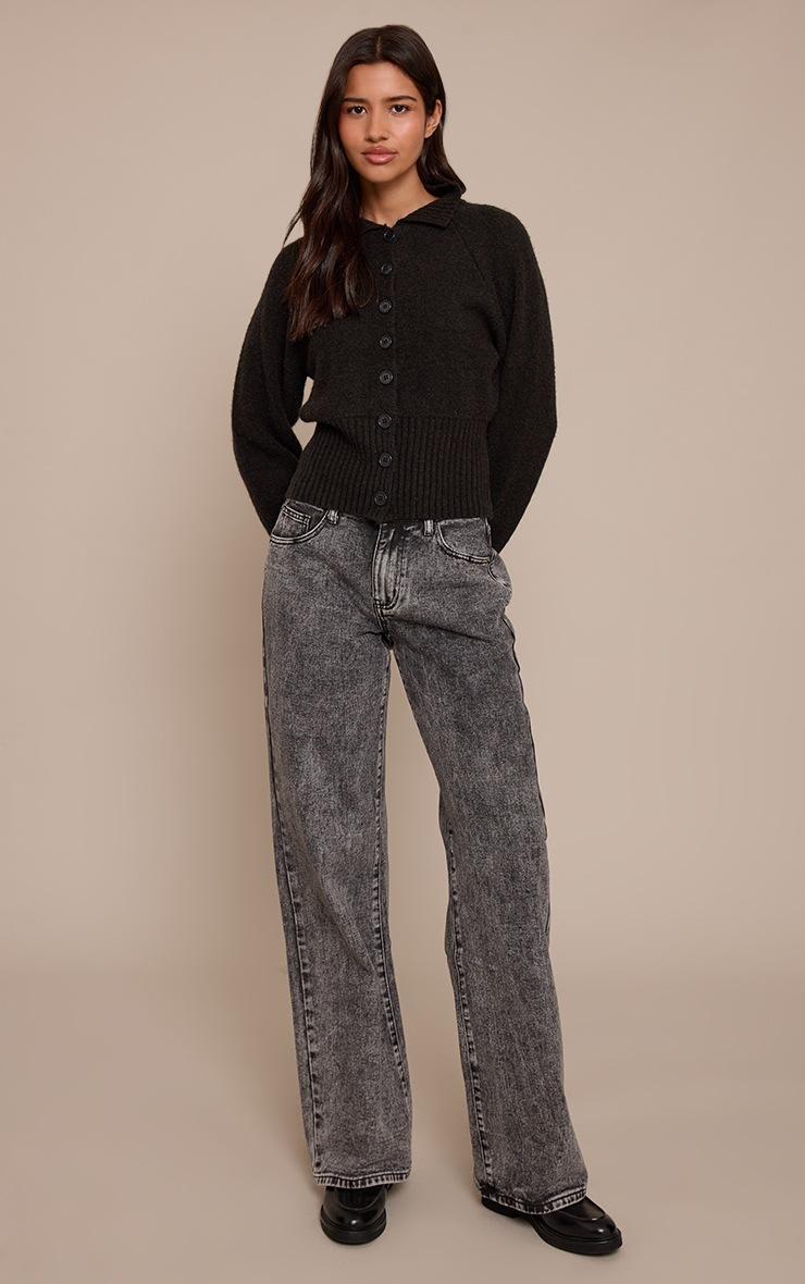 Pretty Little Thing Tall Washed Grey Low Rise Boyfriend Jeans