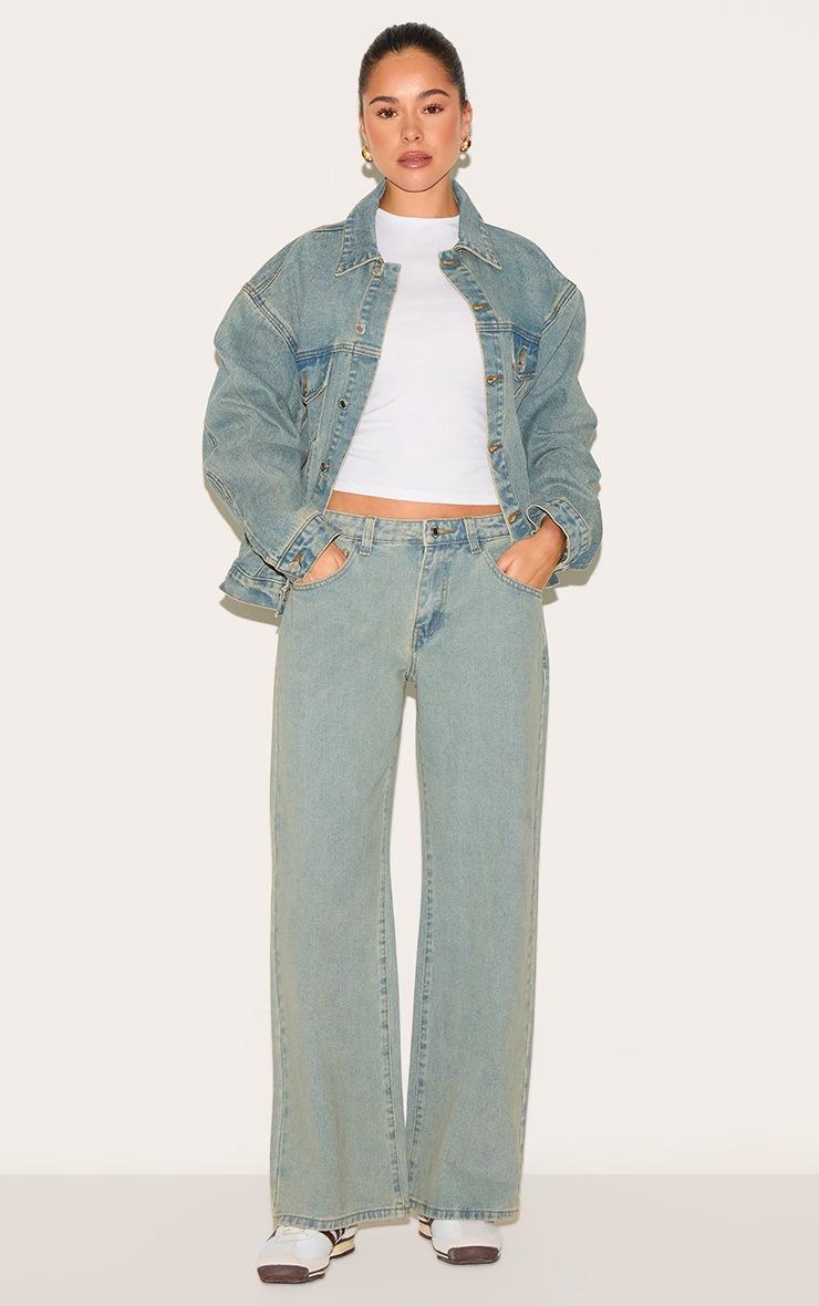 Pretty Little Thing Vintage Blue Oversized Classic Denim Jacket