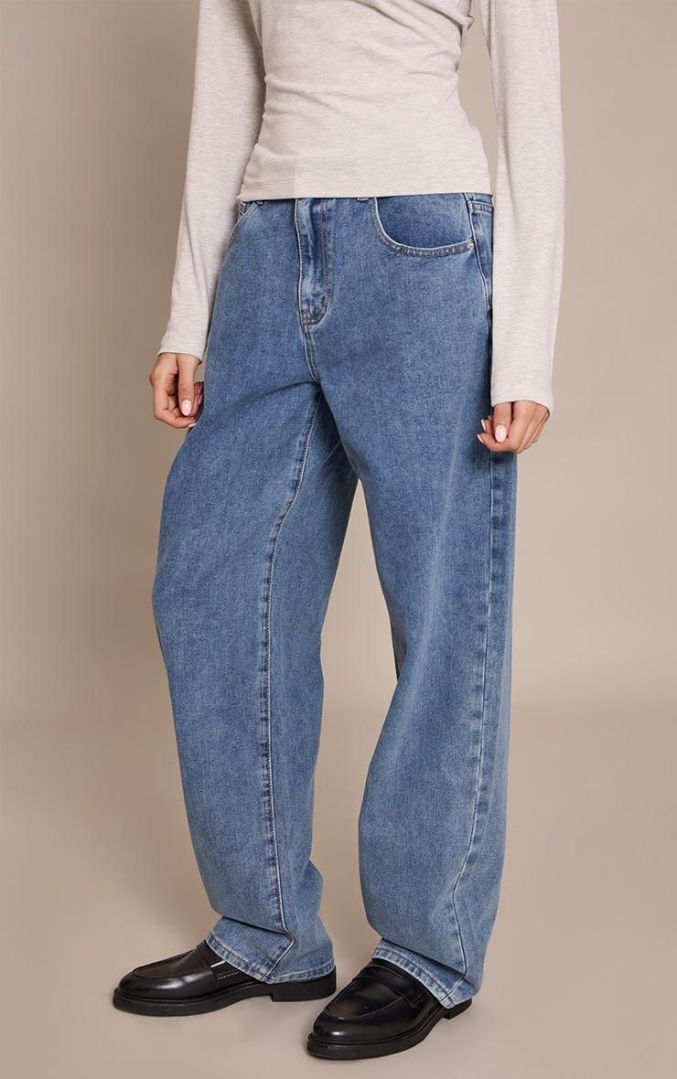 Pretty Little Thing Vintage Dipped Back Style Boyfriend Jeans