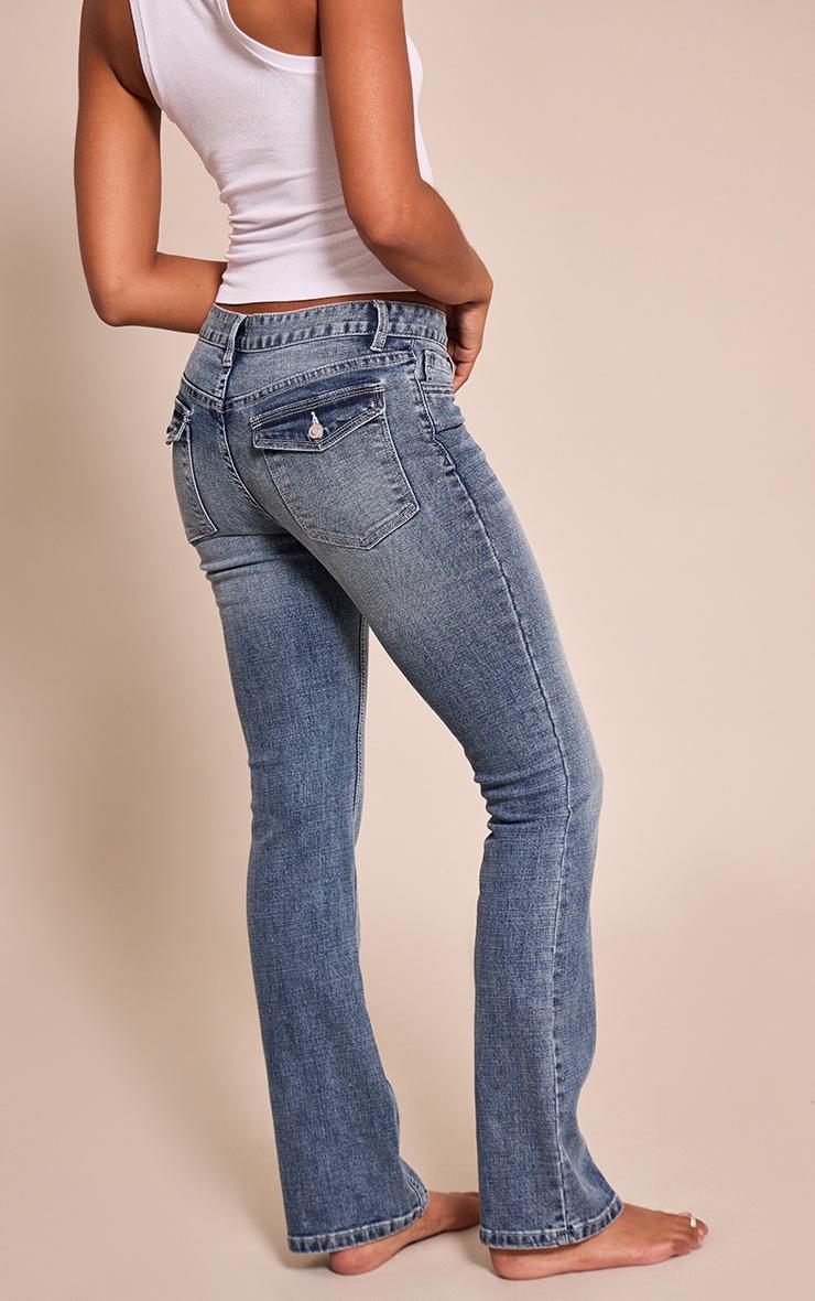 Pretty Little Thing Vintage Low Rise Stretch Flares