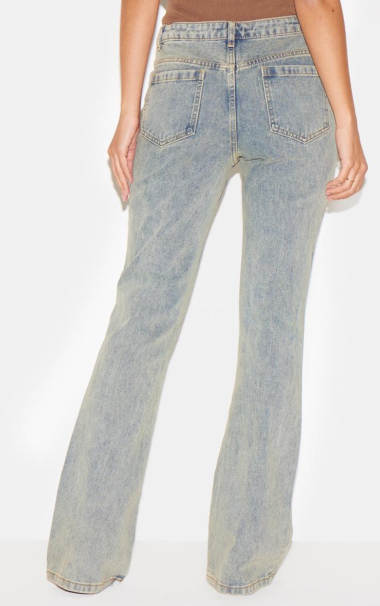 Pretty Little Thing Vintage Slim Fit Low Rise Flared Jeans