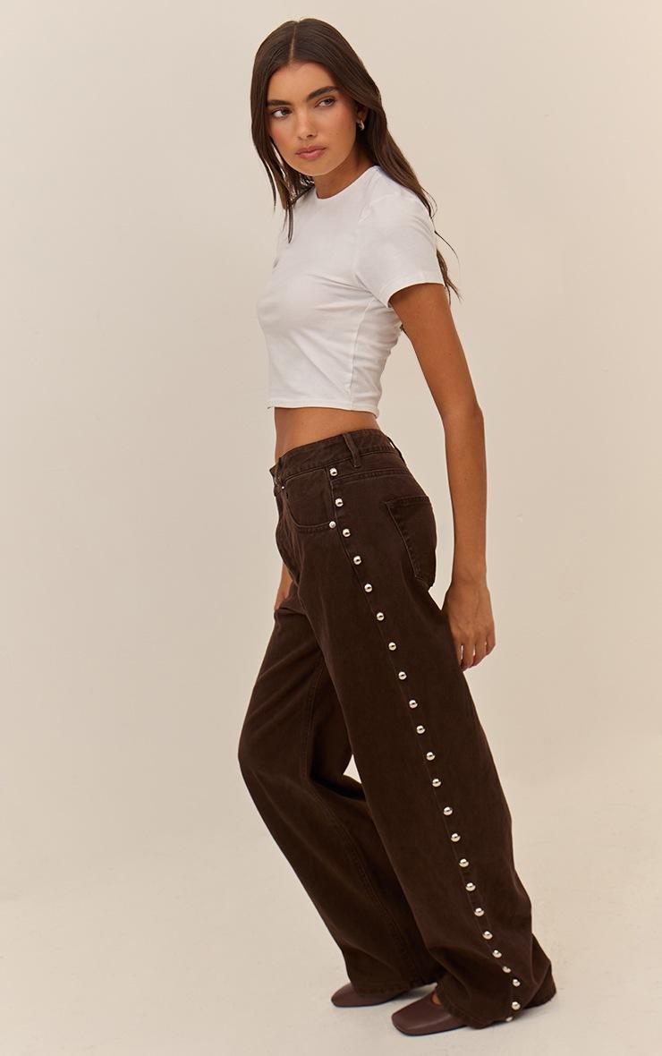 Pretty Little Thing White Cotton Crew Neck Cropped Short Sleeve T-shirt