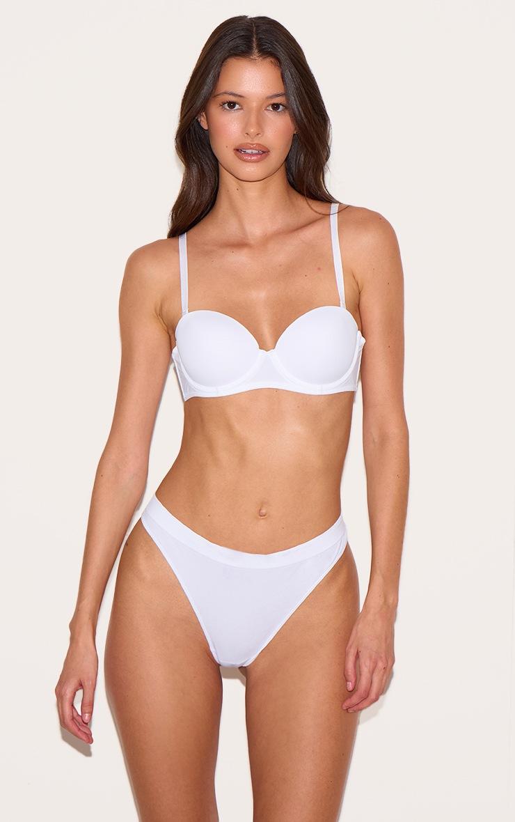 Pretty Little Thing White Pack Of 5 Seamless Thongs