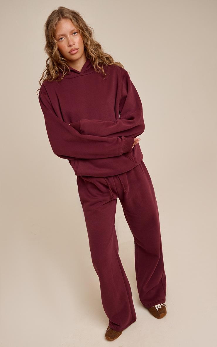 Pretty Little Thing Wine Cotton Fleece Pullover Hoodie